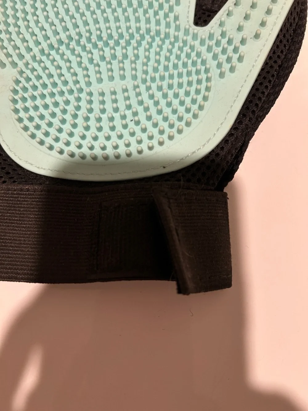 Pet Grooming Deshedding Glove - Mint and Black